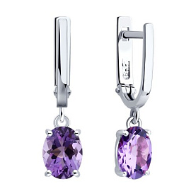 Серьги SOKOLOV - Серебро 925, Аметист (арт. 92023162)
