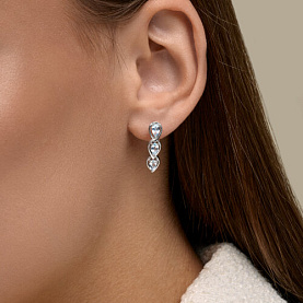 Серьги SOKOLOV - Серебро 925, Топаз (арт. 92025388)