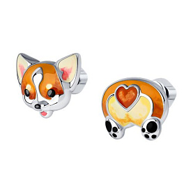 Серьги SOKOLOV - Серебро 925, Эмаль (арт. 94024073)