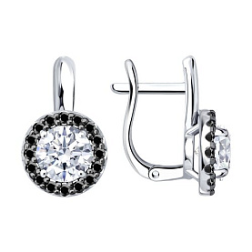 Серьги Diamant - Серебро 925, Фианит (арт. 94-120-00194-3)