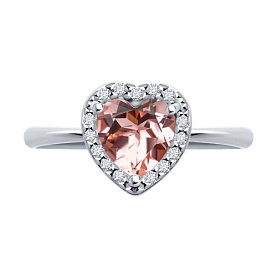 Кольцо SOKOLOV - Серебро 925, Синтетический ситалл , Фианит (арт. 92014438)