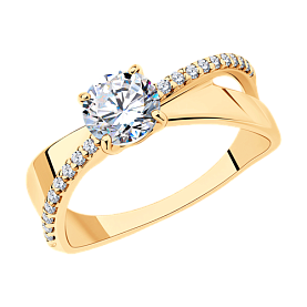 Кольцо SOKOLOV - Серебро 925, Фианит (арт. 93010785)