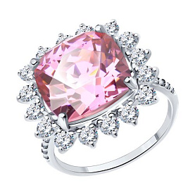 Кольцо SOKOLOV - Серебро 925, Фианит (арт. 94013866)