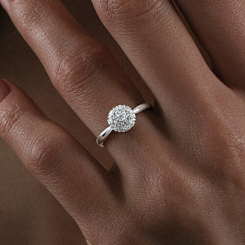 Кольцо Diamant - Золото 585, Фианит (арт. 52-110-01945-1)