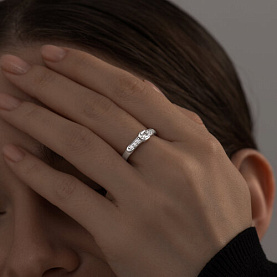 Кольцо SOKOLOV - Серебро 925, Фианит (арт. 94013376)