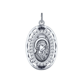 Подвеска SOKOLOV - Серебро 925, Фианит (арт. 94100241)