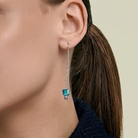 Серьги Diamant - Серебро 925, Стекло (арт. 94-123-00313-1)