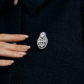 Брошь Diamant - Серебро 925, Фианит (арт. 94-140-00398-1)