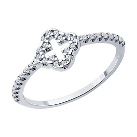 Кольцо SOKOLOV - Серебро 925, Фианит (арт. 94013845)