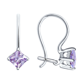 Серьги SOKOLOV - Серебро 925, Фианит (арт. 94020584)