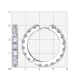 Серьги SOKOLOV - Серебро 925, Фианит (арт. 94025654)
