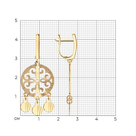 Серьги Diamant - Серебро 925 (арт. 93-121-00076-6)