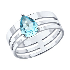 Кольцо SOKOLOV - Серебро 925, Топаз (арт. 92014723)