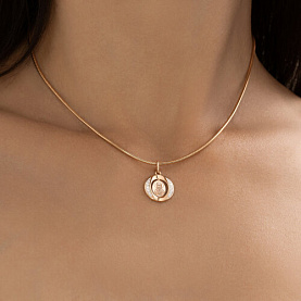 Подвеска Diamant - Золото 585, Фианит (арт. 51-132-02856-3)