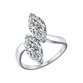 Кольцо SOKOLOV - Серебро 925, Фианит (арт. 94012081)