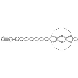 Цепочка Красцветмет - Серебро 925 (арт. НЦ22-208-3#0.60)