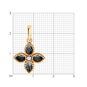 Подвеска Diamant - Золото 585, Фианит (арт. 51-130-02984-1)