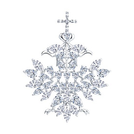 Брошь SOKOLOV - Серебро 925, Фианит (арт. 94040350)