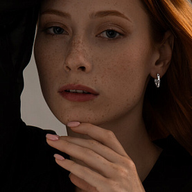 Серьги SOKOLOV - Серебро 925, Фианит (арт. 94025079)