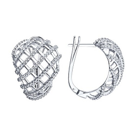 Серьги SOKOLOV - Серебро 925, Фианит (арт. 94027520)