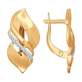 Серьги SOKOLOV - Золото 585, Фианит (арт. 026761)