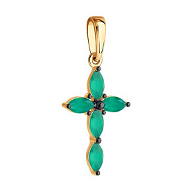 Подвеска Diamant - Золото 585, Агат (арт. 51-330-02326-7)