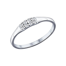 Кольцо SOKOLOV - Серебро 925, Фианит (арт. 94011714)