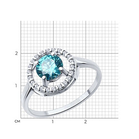 Кольцо SOKOLOV - Серебро 925, Фианит (арт. 94013879)