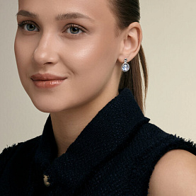 Серьги Diamant - Серебро 925, Кристалл (арт. 94-120-00399-1)