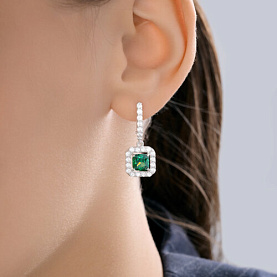 Серьги SOKOLOV - Серебро 925, Фианит (арт. 94027281)