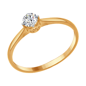 Кольцо SOKOLOV - Серебро 925, Swarovski (арт. 89010093)