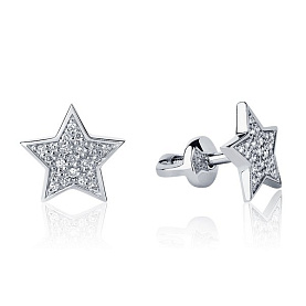 Серьги Platinum Lab. - Платина 950 (арт. ПС-255-01)