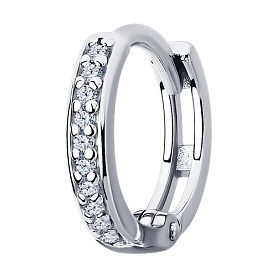 Серьга SOKOLOV - Серебро 925, Фианит (арт. 94170274)