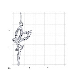Подвеска SOKOLOV - Серебро 925, Фианит (арт. 94030699)