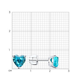 Серьги SOKOLOV - Серебро 925, Фианит (арт. 94027318)