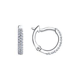 Серьги SOKOLOV - Серебро 925, Фианит (арт. 94020628)