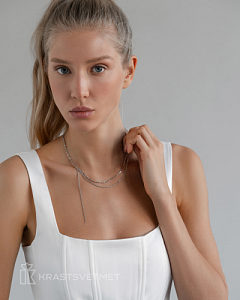 Колье Красцветмет - Серебро 925 (арт. НХ22-1748-3#0.80)