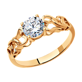 Кольцо SOKOLOV - Серебро 925, Фианит (арт. 93010241)