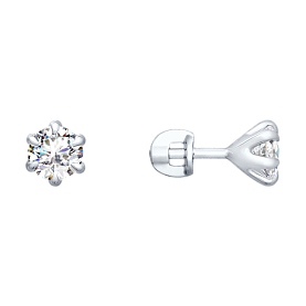 Серьги Diamant - Серебро 925, Фианит (арт. 94-122-01651-1)
