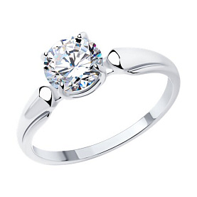 Кольцо SOKOLOV - Серебро 925, Swarovski (арт. 89010113)