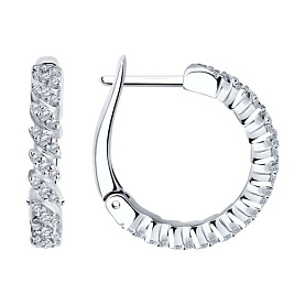 Серьги SOKOLOV - Серебро 925, Фианит (арт. 94025712)