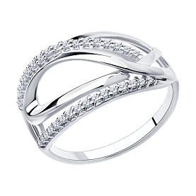 Кольцо Diamant - Серебро 925, Фианит (арт. 94-110-00703-1)