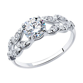 Кольцо SOKOLOV - Серебро 925, Фианит (арт. 94014176)