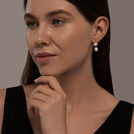 Серьги SOKOLOV - Золото 585, Жемчуг культивированный, Перламутр (арт. 792439)