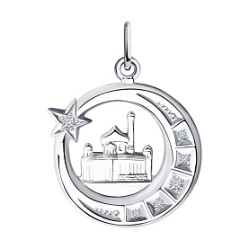 Подвеска SOKOLOV - Серебро 925, Фианит (арт. 94030686)