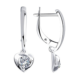 Серьги SOKOLOV - Серебро 925, Фианит (арт. 94023285)