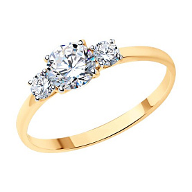 Кольцо SOKOLOV - Серебро 925, Фианит (арт. 93011093)