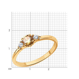 Кольцо Diamant - Серебро 925, Фианит (арт. 93-110-01555-2)