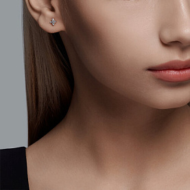 Серьги SOKOLOV - Серебро 925, Фианит (арт. 94022924)
