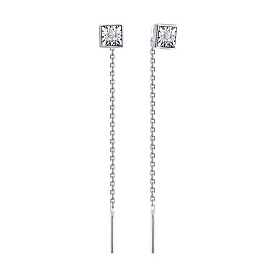 Серьги SOKOLOV - Серебро 925, Бриллиант (арт. 87020134)